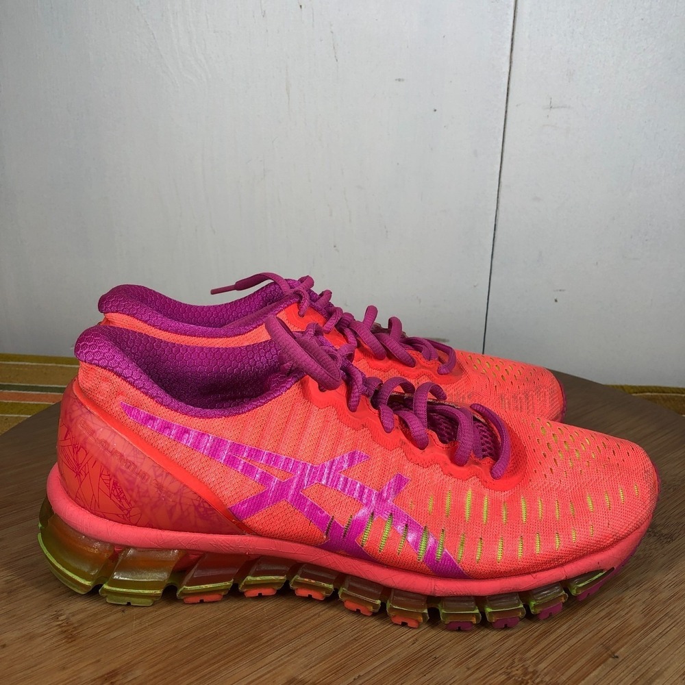 Asics Gel Quantum 360 Womens size 7 shoes orange athletic running sneakers